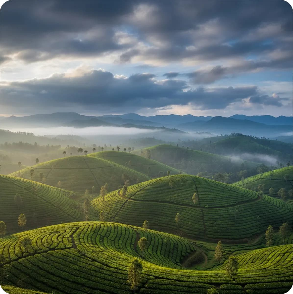 Munnar, a hill station Zion Taxi serves from Madurai