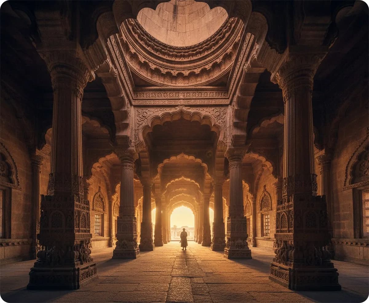 Thirumalai Nayakkar Palace, a palace Zion Taxi serves from Madurai